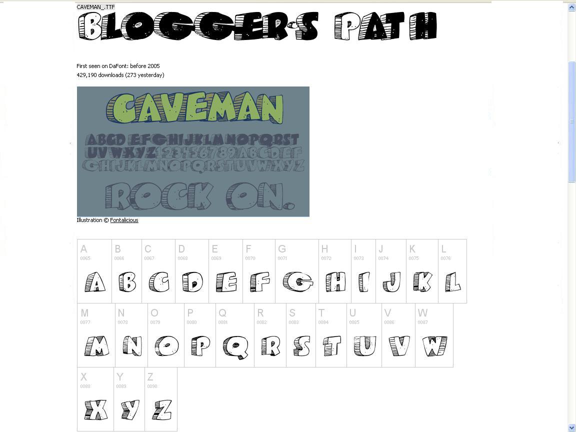 caveman-font