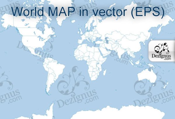 World Map in Vector (.eps format)