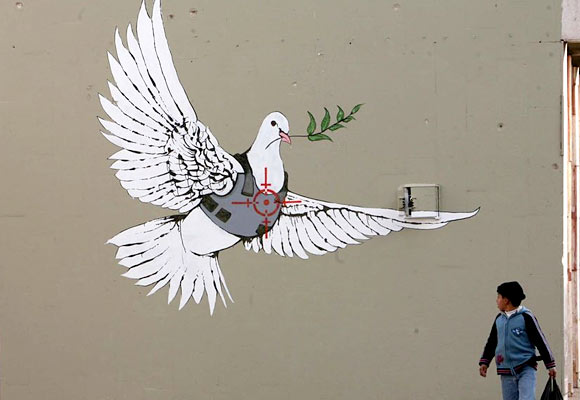 Bansky graffiti in Bethlehem