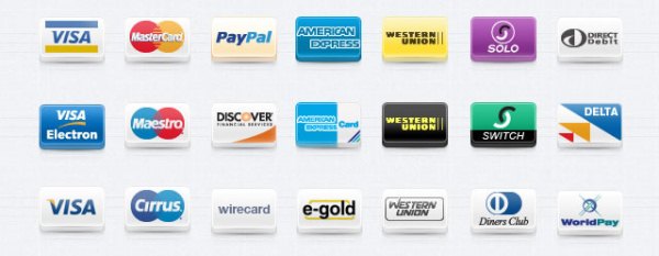 Payment Method Icons Set