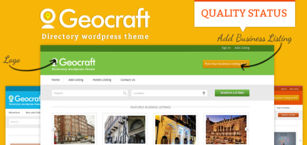 Geocraft City Directory Business Listing WordPress Theme