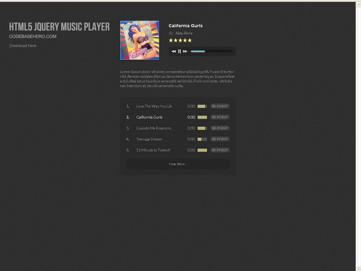 jquery-music-player