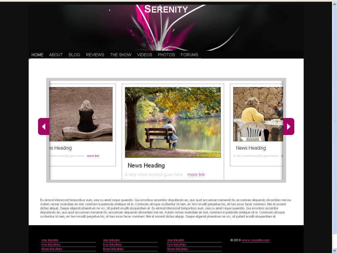 serenity-html5-template