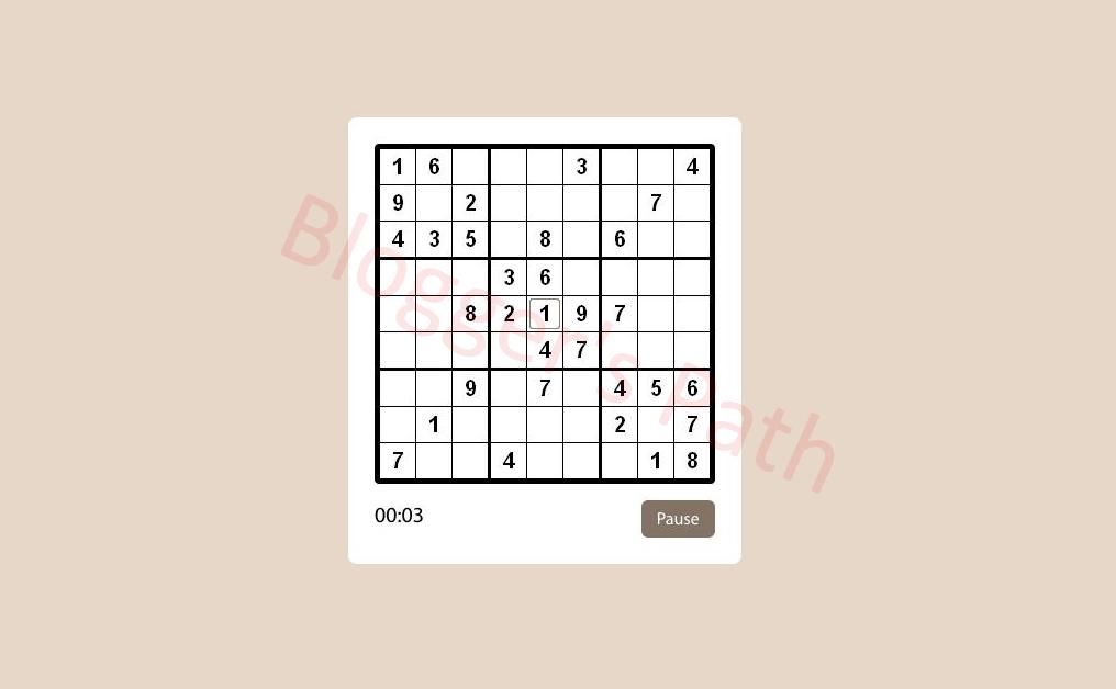 sudoku-jquery-game