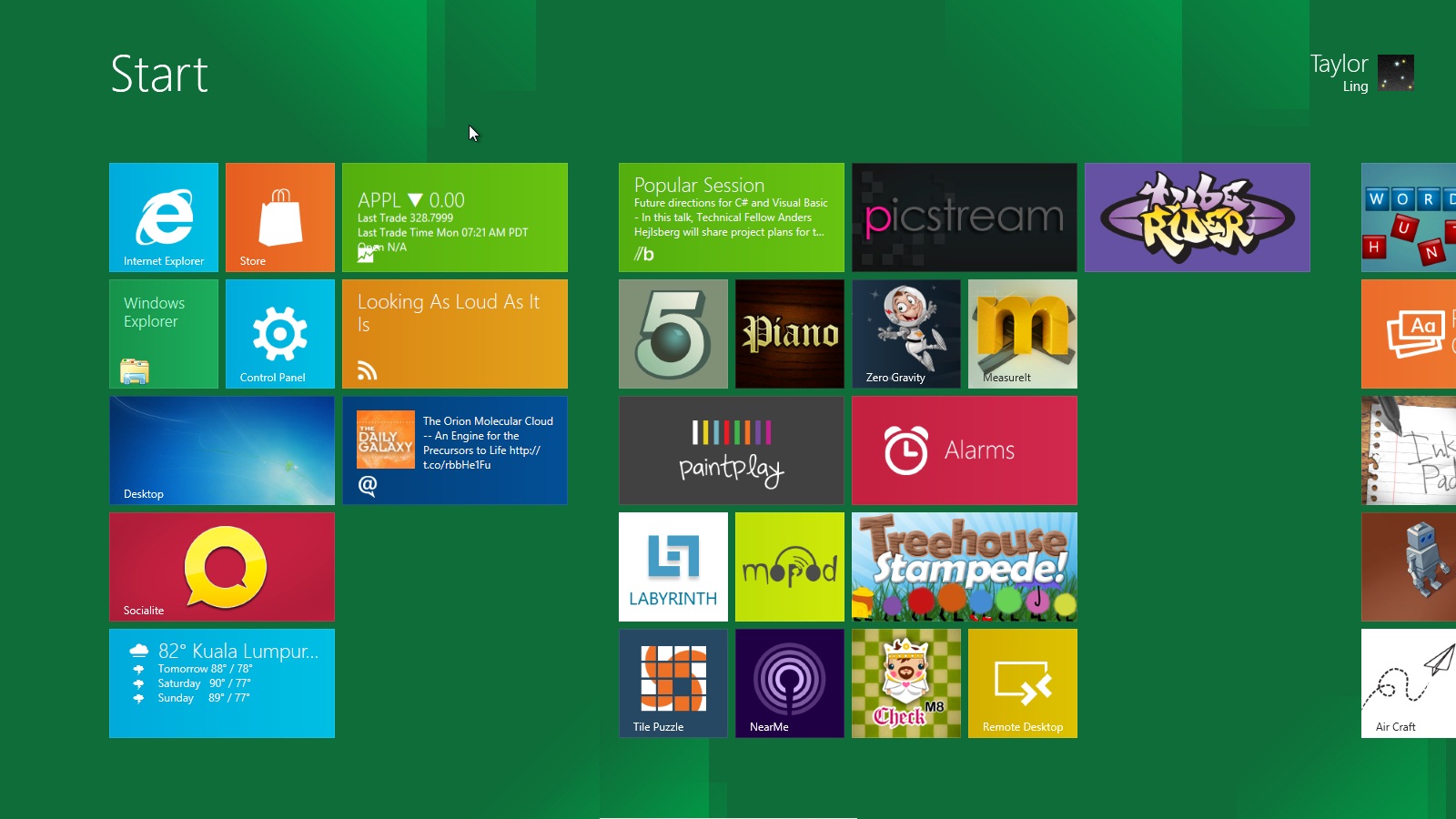Windows 8 Metro Style UI
