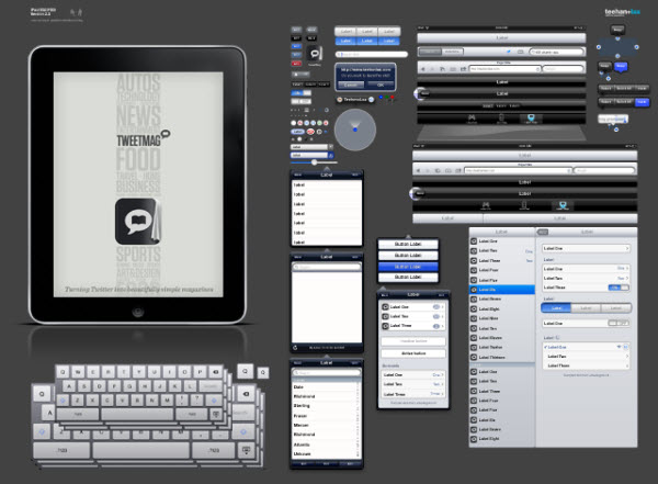 iPad GUI (Photoshop)