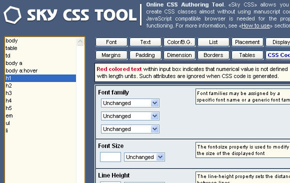 Sky CSS Tools