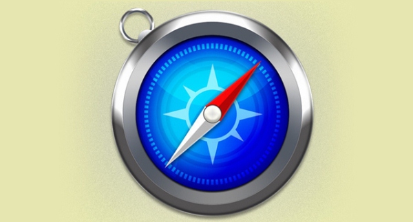 Apple Safari Icon in Photoshop