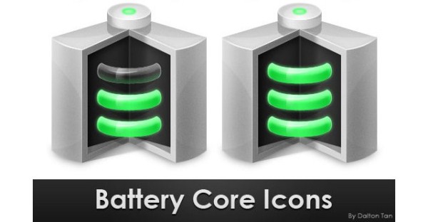 Battery Core Icon in Photoshop
