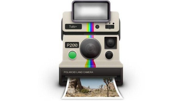 Vintage Polaroid Camera Icon