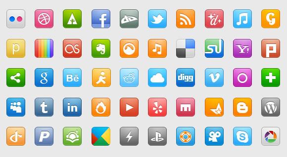 Free Icons Set - Social Media