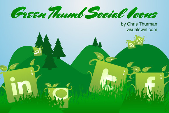 Green Thumb - A Free Social Media Icon Set