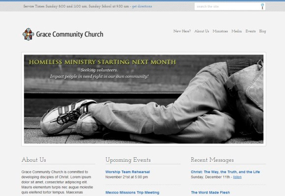 Stylish Church WordPress Theme