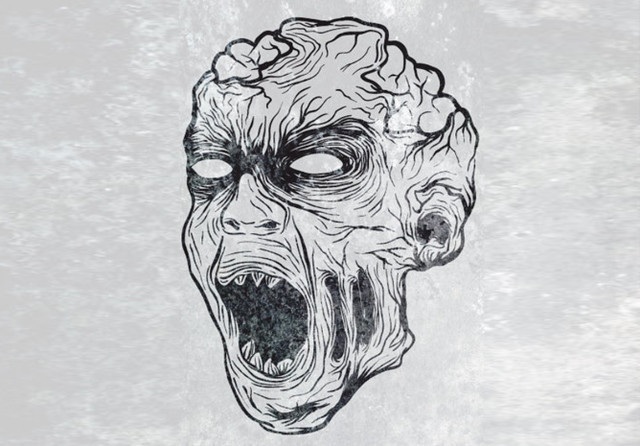 Gruesome Zombie Illustration