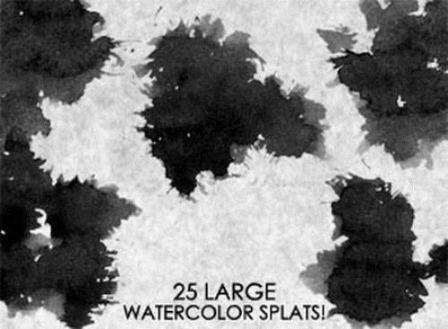Large Watercolor Splats