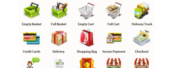 Professional E-Commerce Icons Set