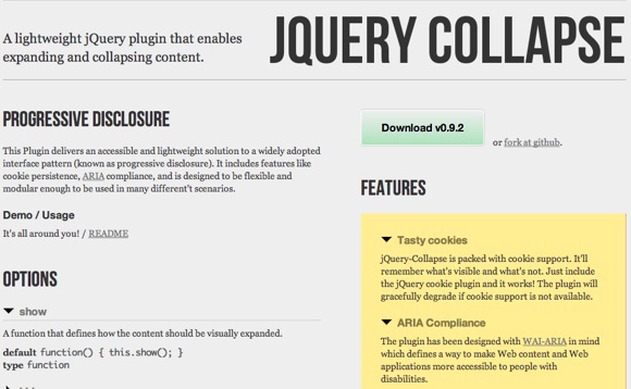 jQuery Collapse