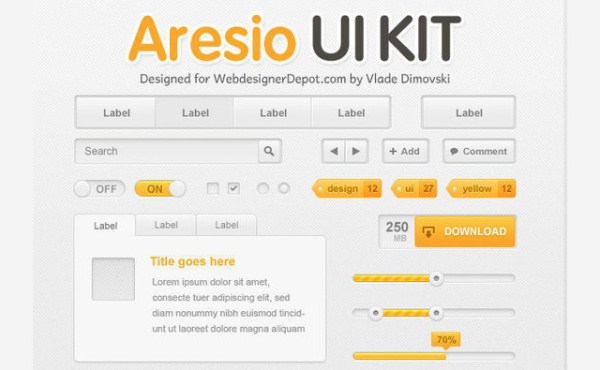 Aresio Web UI Kit