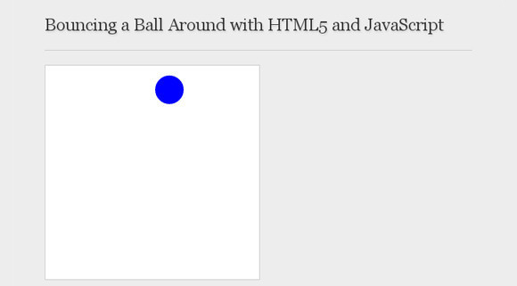 Bouncing a Ball Around with HTML5 and JavaScript