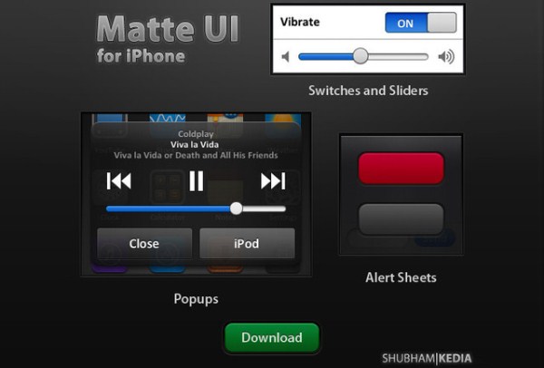 Matte iPhone UI v1.1