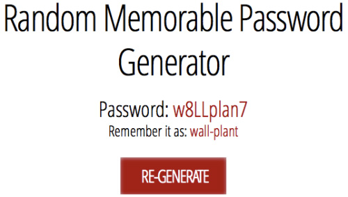 Random Memorable Password Generator