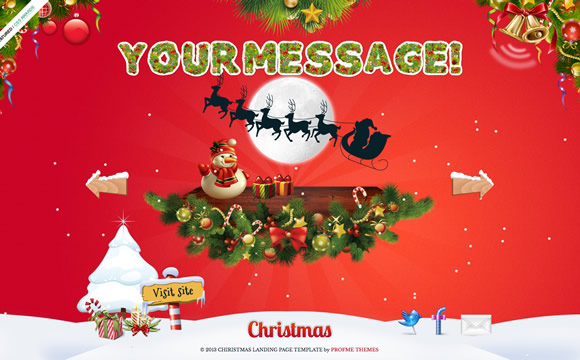Christmas Landing Page by ProfMe