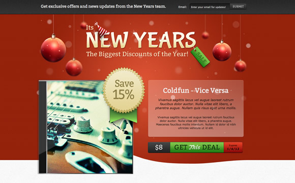 New Year Sale Landing Page