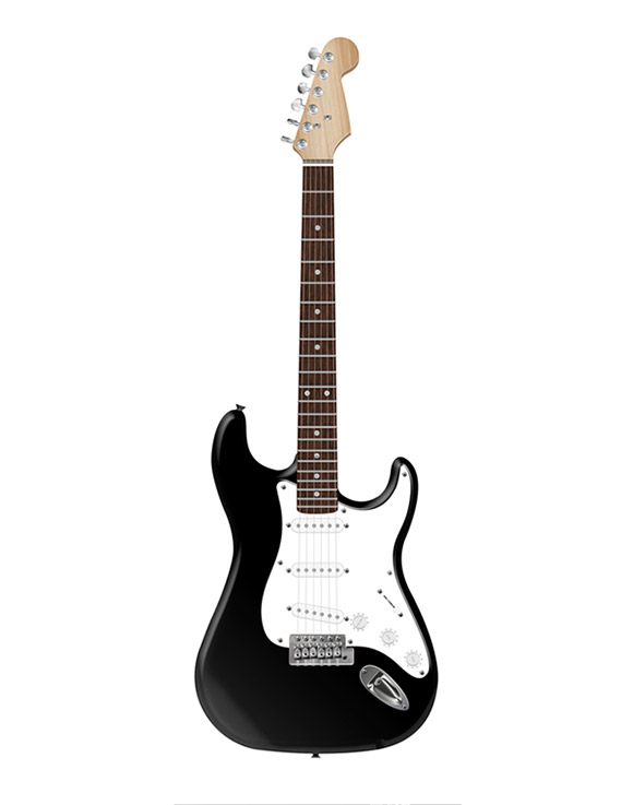 Photorealistic Electric Guitar in Photoshop