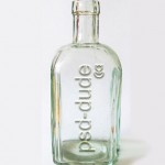 Transparent Text on Glass Bottle in Photoshop