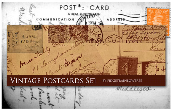 Vintage Postcards Set