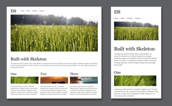 Build a Responsive, Mobile-Friendly Web Page With Skeleton