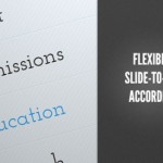 Flexible Slide-to-top Accordion