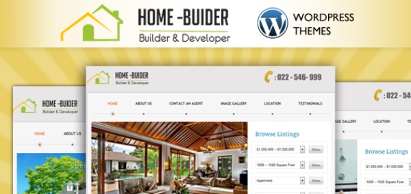 HomeBuilder WordPress Theme for Real Estate
