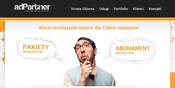 AdPartner website design