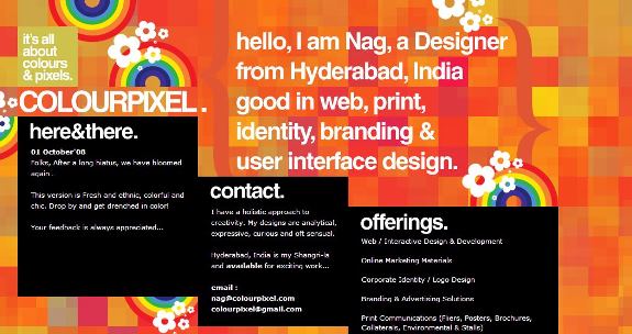 Colour Pixel  website design