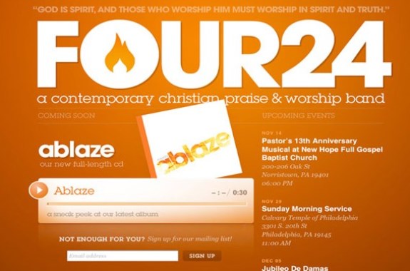 Four24 website design