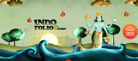 Indofolio website design