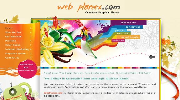 Web Planex website design