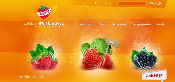 truskawka website design